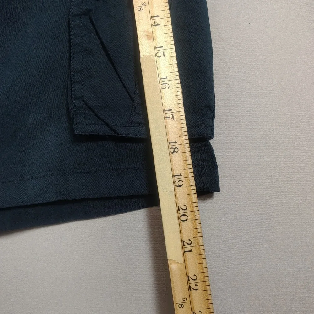 LTWT Cargo Shorts Mens 2XL Teal Blue Elastic Waist Utility Pockets Cotton Blend